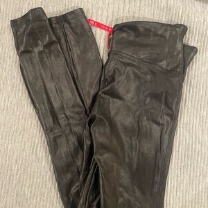 spanx leather like leggings